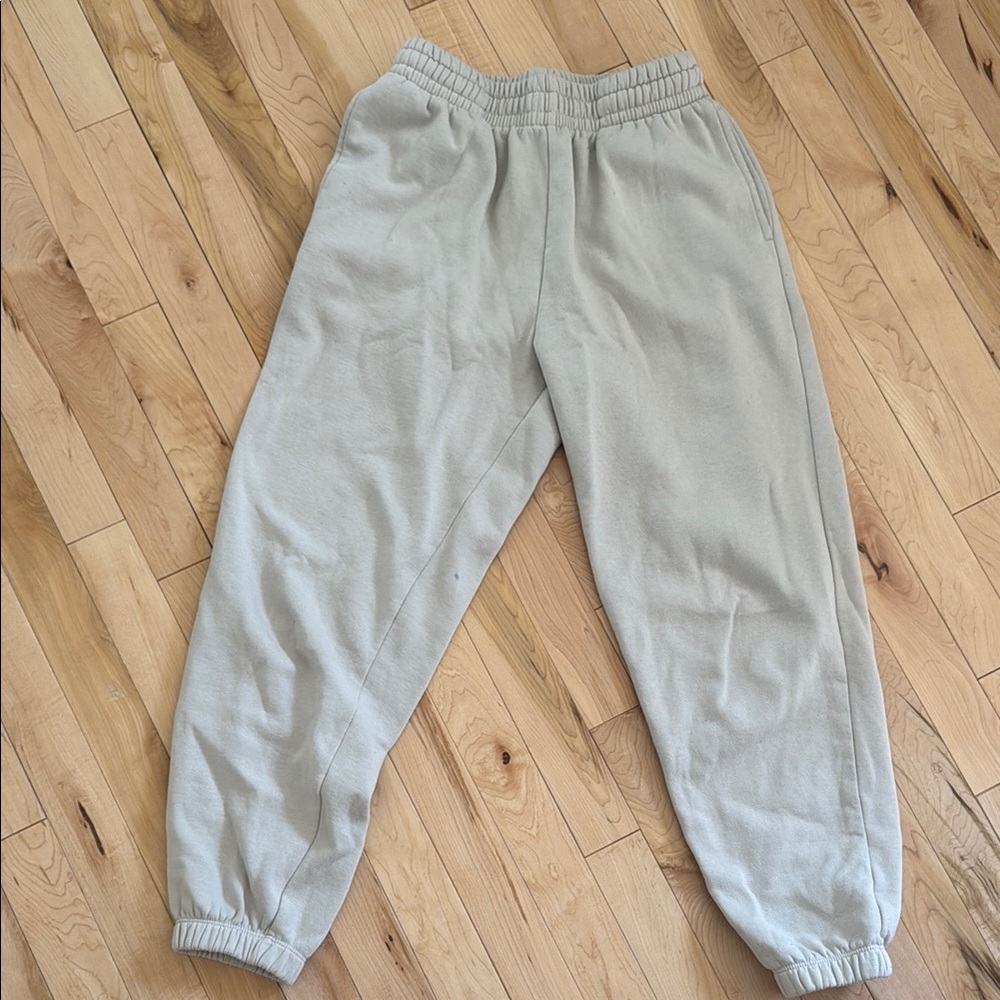 Garage Gray Track Pants with Elastic Waistband